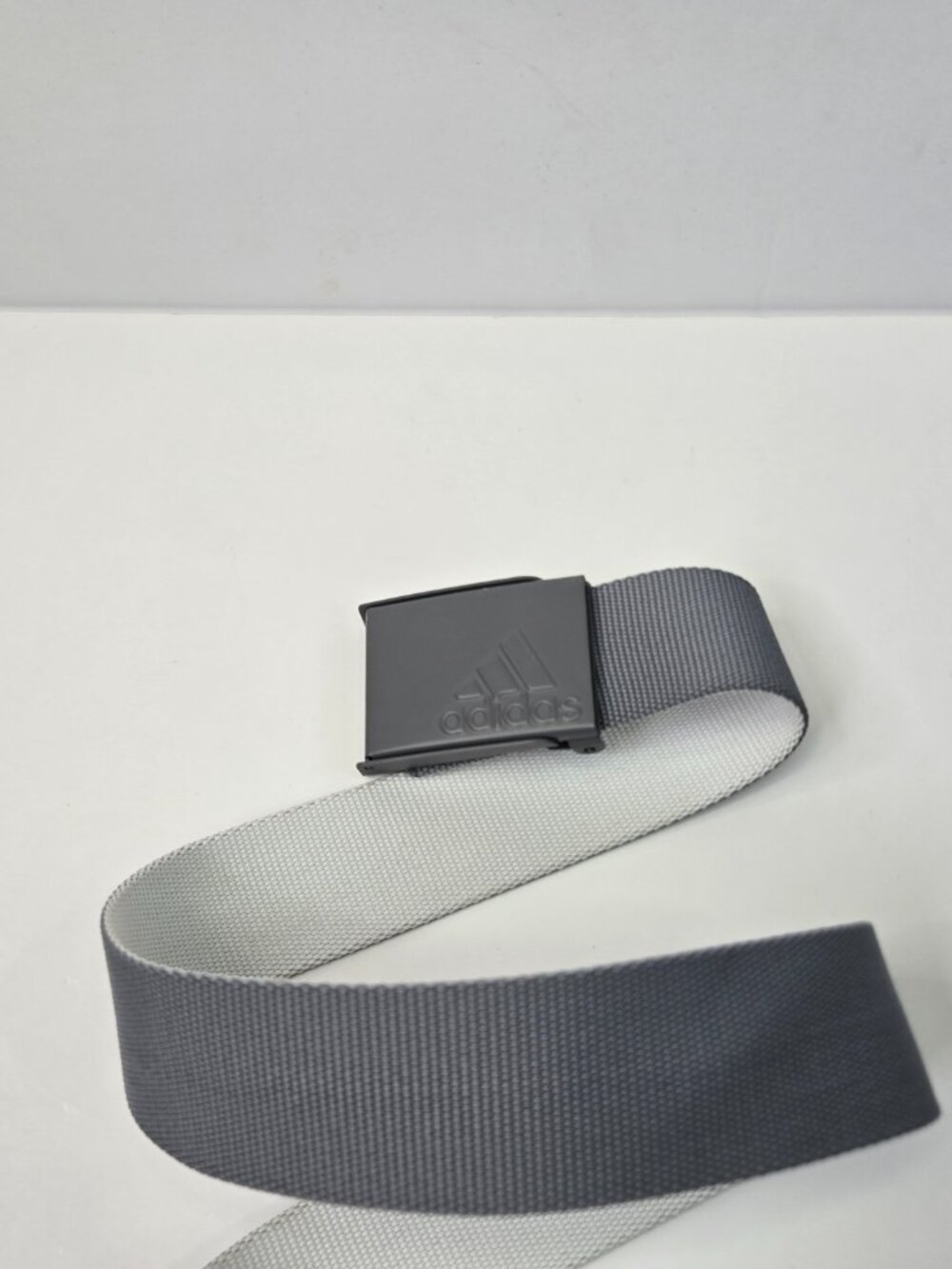 Adidas Golf Reversible Webbing Belt Cut To Size 1.5"  x 48" Grey Three/White - Picture 4 of 4